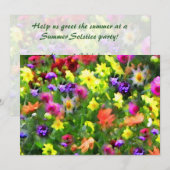 Florale indrukken Uitnodiging tot zomerzonde (Voorkant / Achterkant)