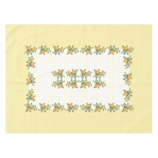  florale, ingecheckte &stippen tablecloth 52"x70" tafelkleed (Voorkant (Horizontaal))