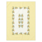  florale, ingecheckte &stippen tablecloth 52"x70" tafelkleed (Voorkant)