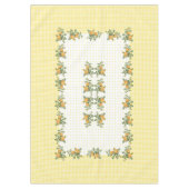  florale, ingecheckte &stippen tablecloth 60"x84" tafelkleed (Voorkant)