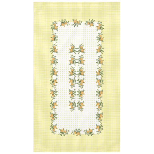  florale, ingecheckte&stippen tafellade van 60 x 1 tafelkleed (Voorkant)
