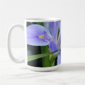florale (iris), met vers uit Mark 11:24 Koffiemok (Links)