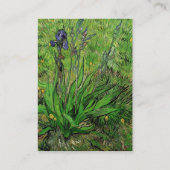  florale Iris van Vincent van Gogh Visitekaartje (Achterkant)