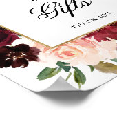 Florale Kaarten van de Bourgogne Poster (Hoek)