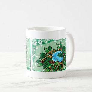 Florale kankerkrab in Holly Koffiemok