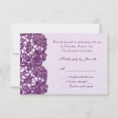 florale kant paars RSVP (Voorkant)