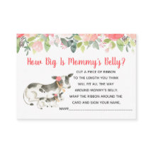 Florale Koe hoe groot is de Belly Girl-douwer van 