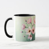 Florale koffiemok mok (Links)