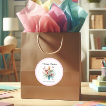 Florale Kruis Pastel Waterverf Religieus Pasen