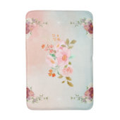 Florale kunst, bloeiende bloemen badmat (Voorkant Verticaal)