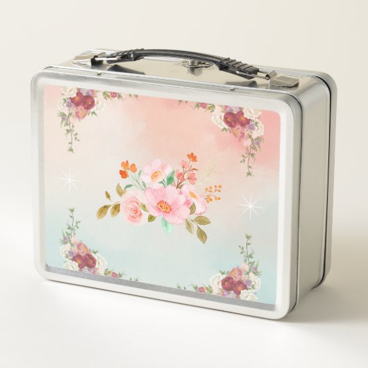 Florale kunst, bloeiende bloemen, gradiëntkunst (Achterkant)