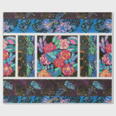  florale kunst cadeaupapier (Vlak)