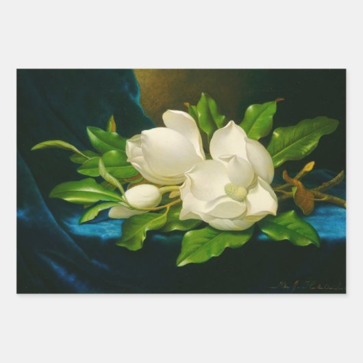 Florale kunstselectie (mooie bloemen) inpakpapier vel (Voorkant)