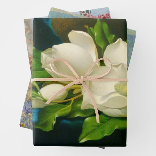 Florale kunstselectie (mooie bloemen) inpakpapier vel (In situ)