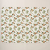 Florale-Kuscheldecke – Sanfte Herbstblume Sherpa Deken (Voorkant (horizontaal))