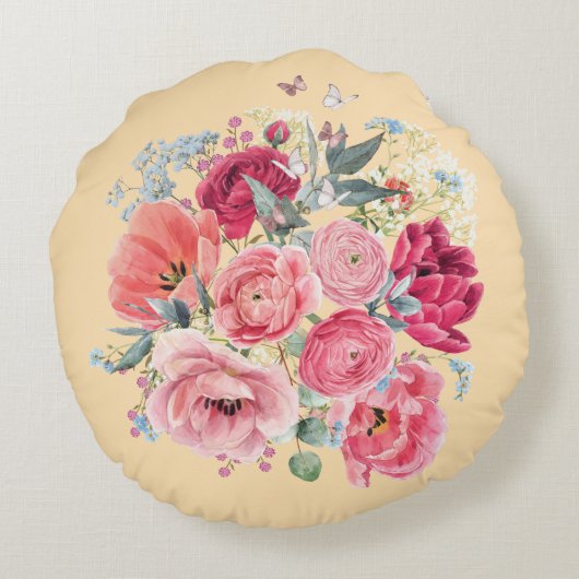 florale kussen (Achterkant)