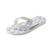 florale kwekerij patroon. kinder teenslippers (Schuin)