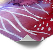 Florale Landschaft Aquarell Poster (Hoek)