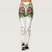 florale lange leggings witte tiener (Achterkant)