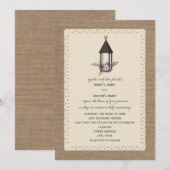 Florale lantaarn, geïnspireerd door een hek kaart (Voorkant / Achterkant)