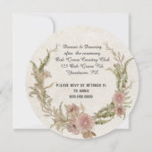 florale laurel poesje voor weddenschap Vow Renewal Kaart (Achterkant)
