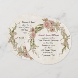 florale laurel poesje voor weddenschap Vow Renewal Kaart