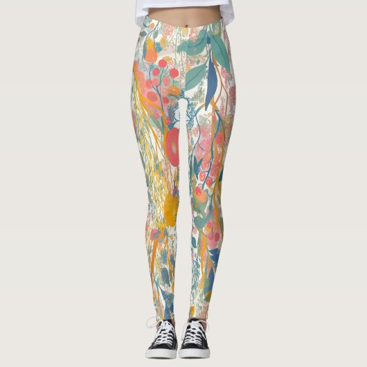 Florale leggings (Voorkant)
