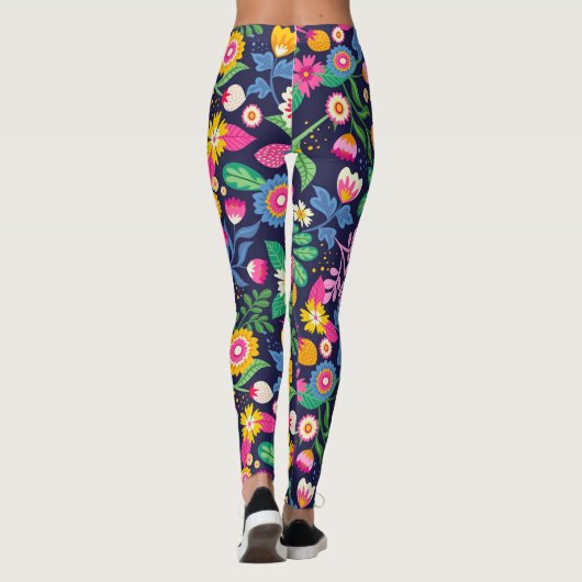 Florale leggings (Achterkant)