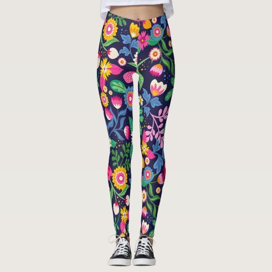 Florale leggings (Voorkant)