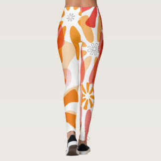 Florale Leggings met Flare