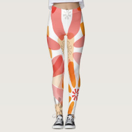 Florale Leggings met Flare