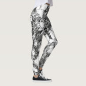 Florale Leggings met het effect van de Pen (Rechts)