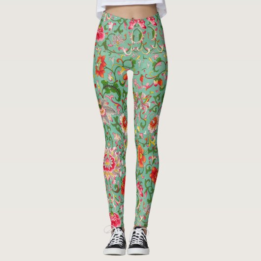 Florale Leggings voor vrouwen (Voorkant)