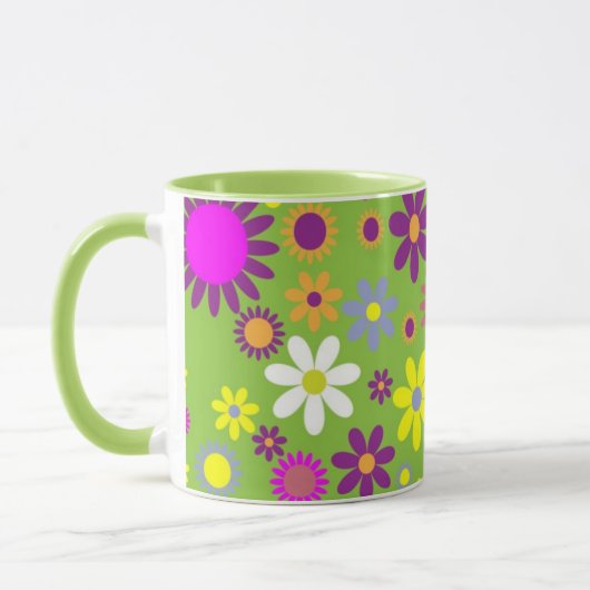 florale lente Happy Moederdag mok (Links)