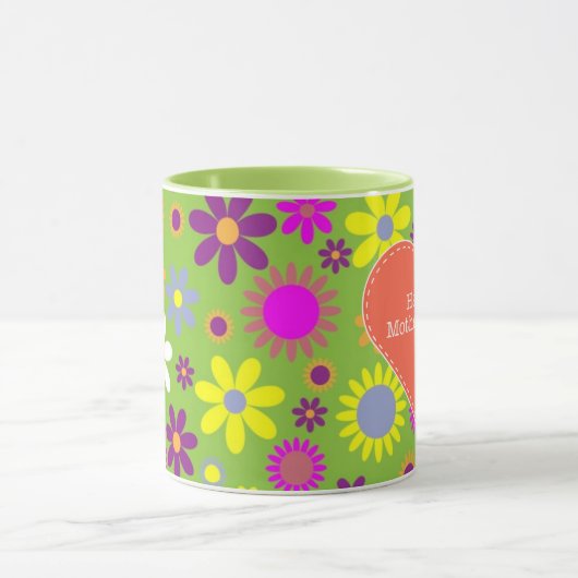 florale lente Happy Moederdag mok (Midden)