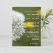 Florale lente, zomer, herfst trouwuitnodigingen. kaart (Staand voorkant)