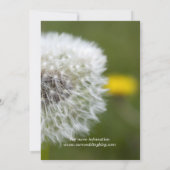 Florale lente, zomer, herfst trouwuitnodigingen. kaart (Achterkant)