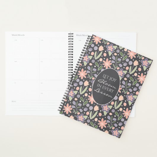 Florale lerararenplanner - Let Joy Bloom Design Planner (Display)