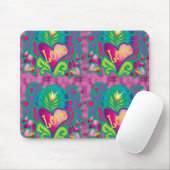 Florale liefde 70's muismat (Met muis)