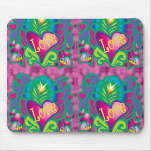 Florale liefde 70's muismat