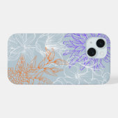'Florale Lijnkunst' iPhone 15 Hoesje (Achterkant horizontaal)