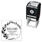 florale lijst botanisch retouradres zelfinktende stempel (In situ)