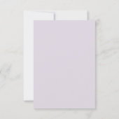 Florale Lila Boog Frame Trouwkaart Save The Date (Achterkant)