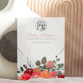 florale logo juwelen oorring ketting Qr code boho Visitekaartje