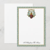 Florale Maagd Mary Katholieke Religie Dank u Bedankkaart (Voorkant / Achterkant)