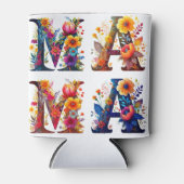 Florale MAMA gepersonaliseerd Blikjeskoeler (Voorkant)