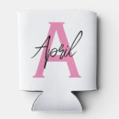 Florale MAMA gepersonaliseerd Blikjeskoeler (Achterkant)