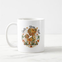 Florale Mama Retro Esthetische Koffiemok - Vintage