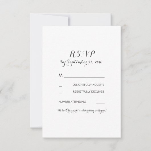 florale marinebruiloft rsvp (Voorkant)