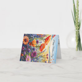 florale moederdag bedankkaart